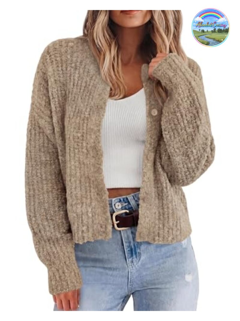 BTFBM Cardigan Sweaters for Women Chunky Knit